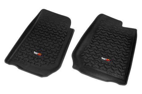 Revêtement de plancher avant Rugged Ridge noir pour Jeep Wrangler Unlimited JK 4 portes 2007-2018