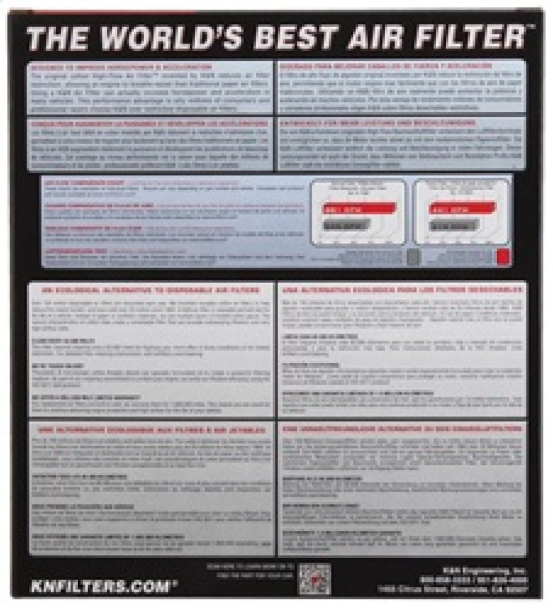 K&N 06-10 Hyunda Azera/Sonata Drop In Air Filter