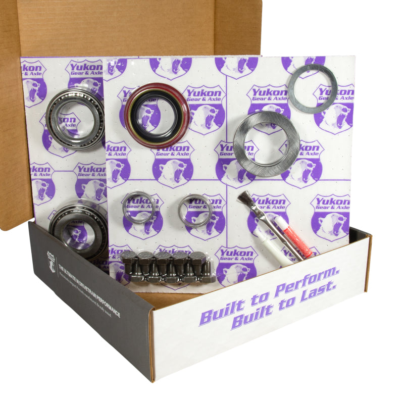 Yukon 8.8in Ford 4.56 Rear Ring & Pinion Install Kit 31 Spline Positraction 2.99in Axle Bearings