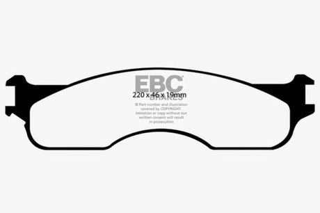 Plaquettes de frein avant EBC 04 Dodge Ram SRT-10 8.3 Greenstuff