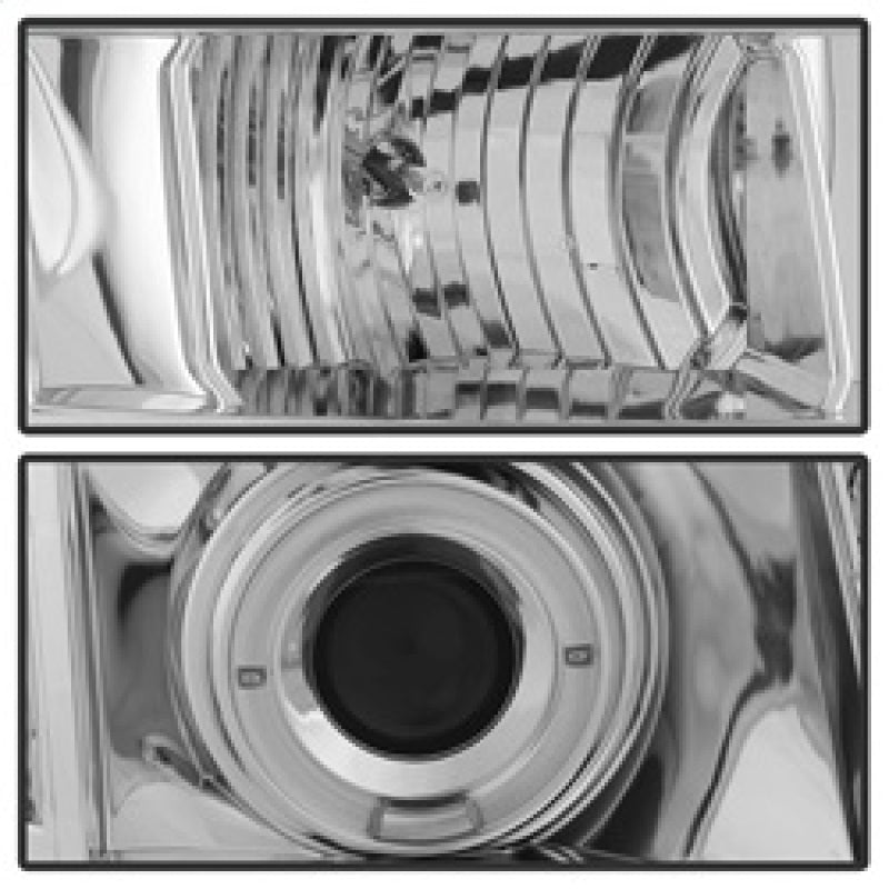 Phares de projecteur Spyder GMC Yukon 07-14/GMC Yukon XL 07-14 LED Halo LED Chrome PRO-YD-GY07-HL-C