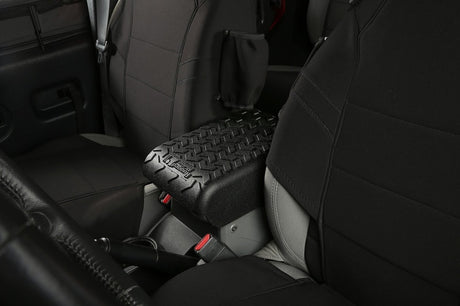 Housse de protection pour console centrale Rugged Ridge noire pour Jeep Wrangler 07-10