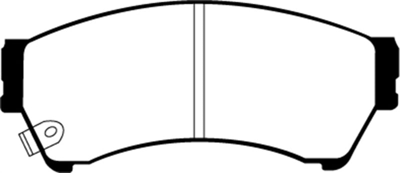 Plaquettes de frein avant EBC 06-09 Ford Fusion 2.3 Redstuff