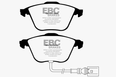 Plaquettes de frein avant EBC 08-11 Volkswagen CC 3.6 Yellowstuff