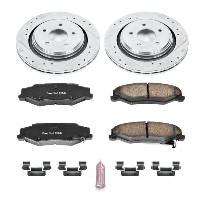 Power Stop 06-09 Cadillac XLR Rear Z23 Evolution Sport Brake Kit