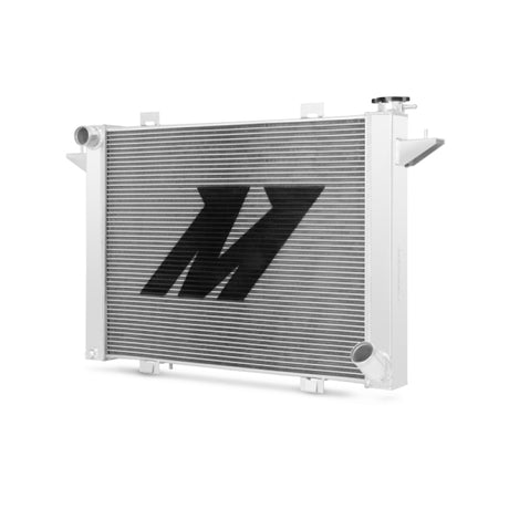 Radiateur de performance en aluminium poli Mishimoto 90-93 Dodge Ram avec moteur Cummins 5,9 L