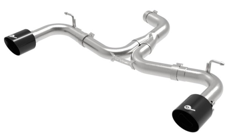 aFe 18-20 VW GTI (MK7.5) 2.0L MACH Force-Xp 3in to 2.5in 304 SS Axle-Back Exhaust System-Black Tips