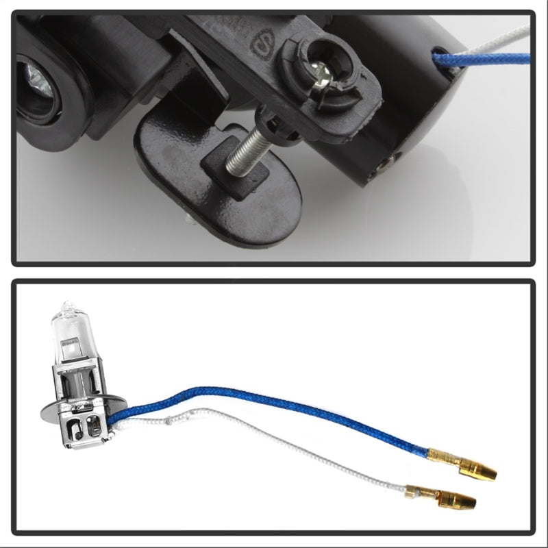 Feu antibrouillard OEM Spyder Dodge Avenger 2011-2014 avec interrupteur universel - Transparent FL-DAV2011-C