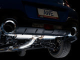 Échappement AWE Subaru BRZ/Toyota GR86/Toyota 86 Touring Edition Cat-Back - Embouts chromés argentés