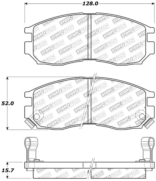 Plaquettes de frein avant StopTech Performance 4/89-99 Mitsubishi Eclipse GST