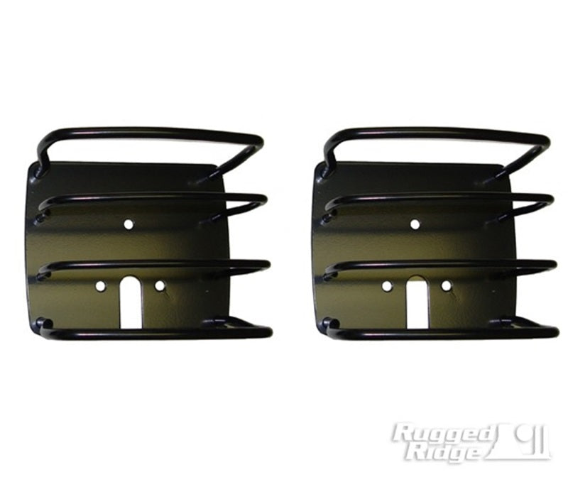 Protections de feux arrière noirs européens pour Jeep CJ / Jeep Wrangler Rugged Ridge 76-06