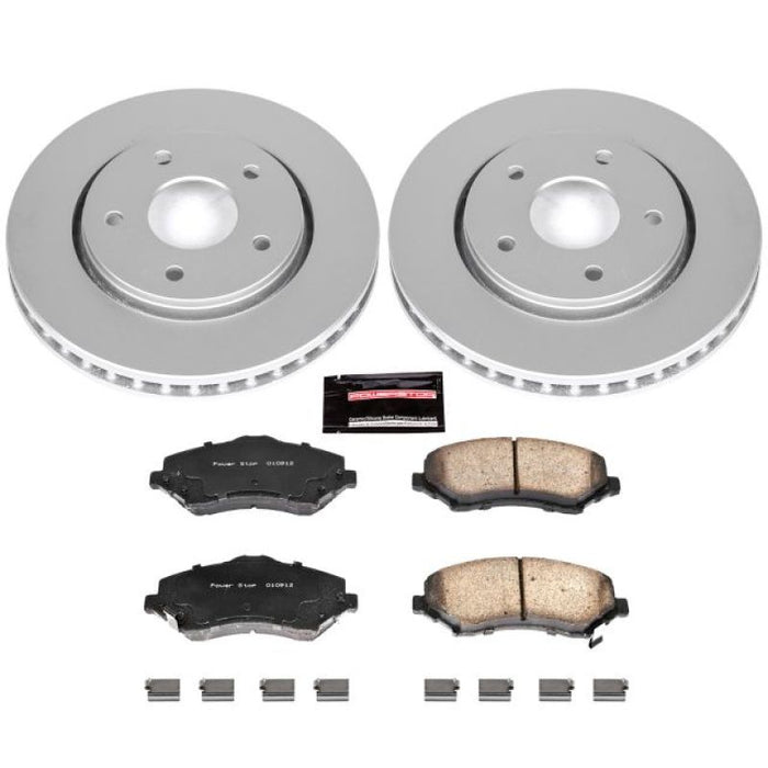 Kit de freins avant Power Stop 08-16 Chrysler Town &amp; Country Z17 Evolution Geomet avec revêtement