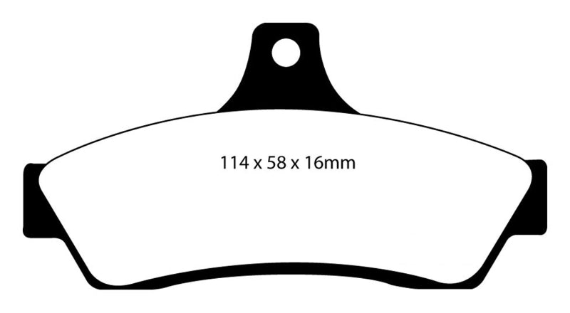 Plaquettes de frein arrière Bluestuff EBC 03-04 Pontiac GTO 5.7 (disques arrière solides)