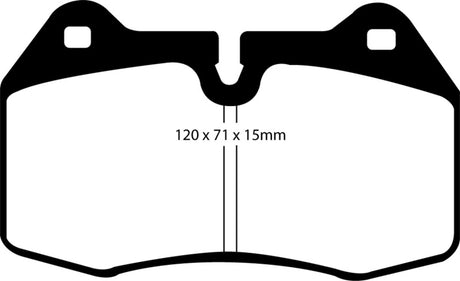Plaquettes de frein avant Yellowstuff EBC 03-04 Infiniti G35 3.5 (manuelle) (Brembo)