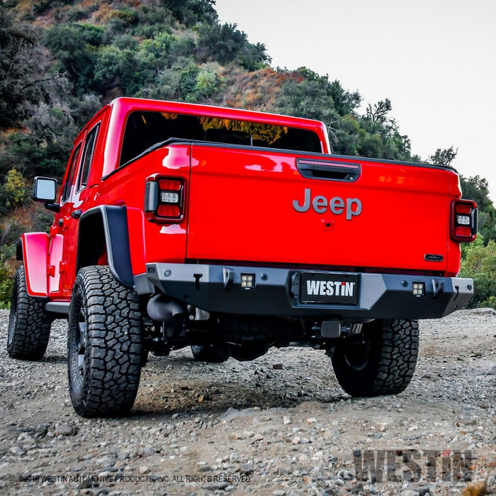 Jeep Gladiator 2020 Westin avec capteurs Pare-chocs arrière WJ2 avec capteur - Noir texturé