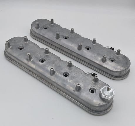 Couvercle de soupape haut Granatelli 96-22 GM LS avec supports de bobine coudés intégrés - Finition moulée
