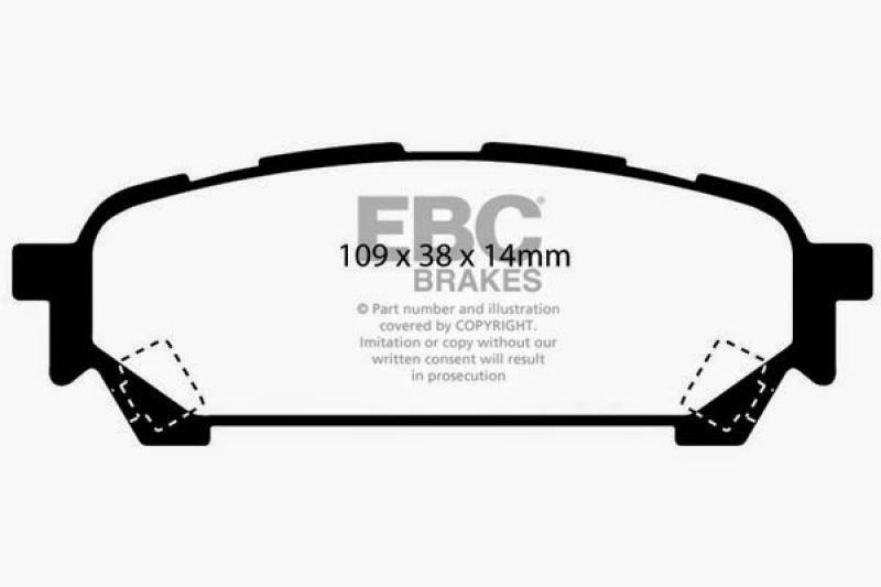 EBC 04-06 Saab 9-2X 2.0 Turbo Greenstuff Rear Brake Pads