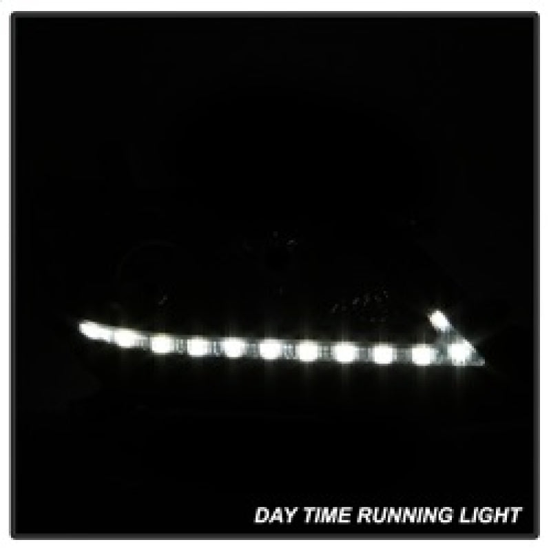 Phares de projecteur Spyder Toyota Sienna 2011-2014 - DRL LED - Noir PRO-YD-TSEN11-DRL-BK