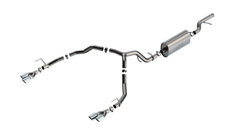 Borla 21-22 Chevrolet Tahoe 5.3L V8 2/4WD 4DR 3.00in/2.75in Touring Cat-Back Exhaust w/ Chrome Tips