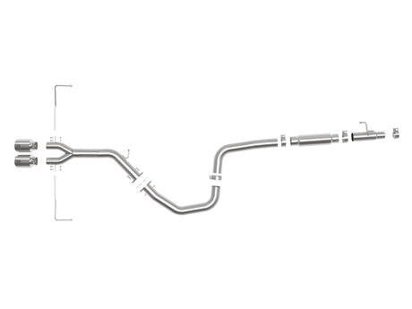 aFe Takeda Exhaust Cat-Back 19-20 Hyundai Veloster 304SS Échappement à double embout poli