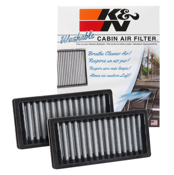 Filtre à air d'habitacle K&amp;N pour Jeep Wrangler 2.8/3.6L 2011-2016