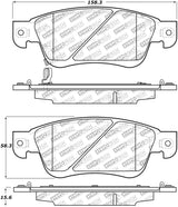 StopTech Street Select 07-08 Infiniti G35/ 08-13 G37/ 14-16 Q60 Front Brake Pads w/ Hardware