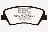 Plaquettes de frein avant EBC 13+ Hyundai Elantra 1.8 Greenstuff