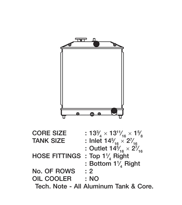 Radiateur Honda Civic CSF 92-00