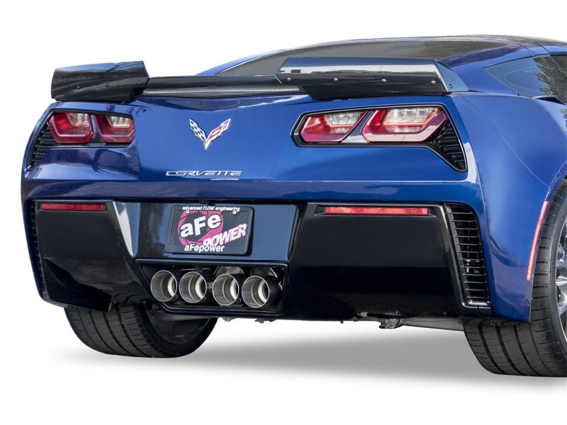 Échappement aFe MACHForce XP 3 pouces-2 1/2 pouces Axle Back 304SS avec embouts polis 15-17 Chevy Corvette Z06