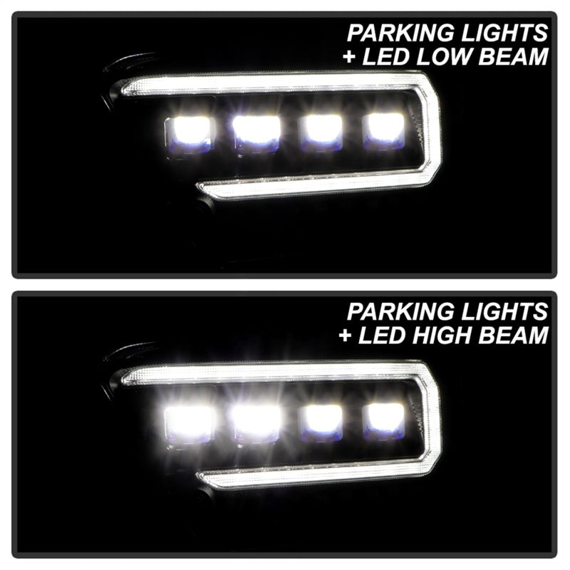 Spyder 16-20 Toyota Tacoma Halogen Model Only High-Power LED Headlights - Black PRO-YD-TT16HALAP-BK