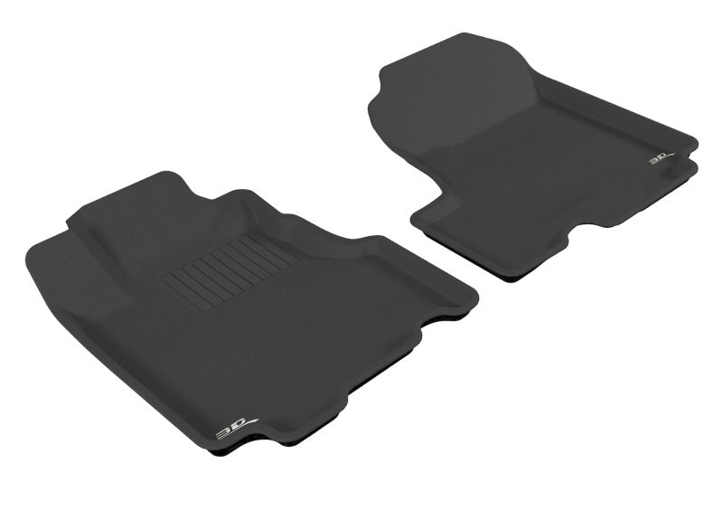 Tapis de sol 3D MAXpider 2007-2011 Honda CR-V Kagu 1ère rangée - Noir