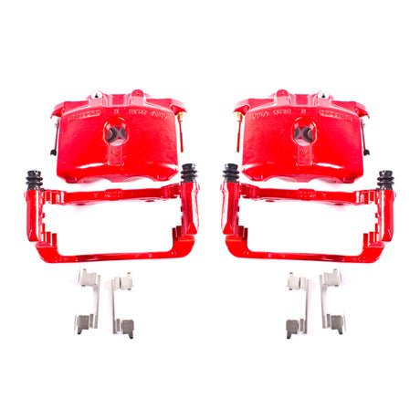 Étriers arrière rouges Power Stop 03-06 Cadillac Escalade avec supports - Paire