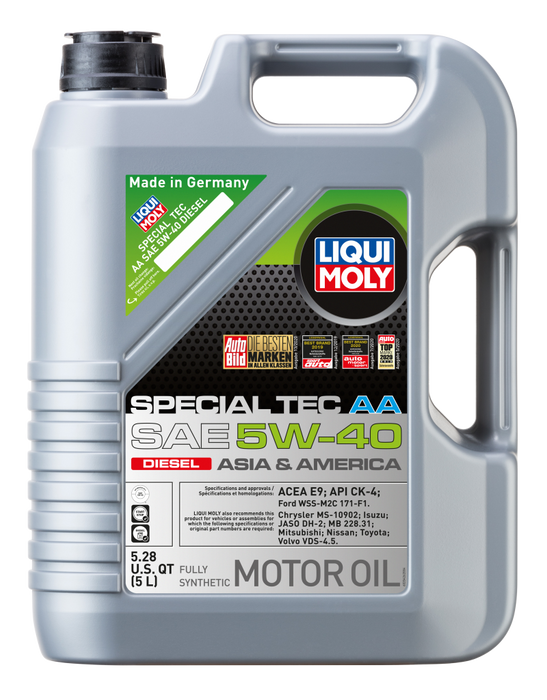 Huile moteur LIQUI MOLY Special Tec AA SAE 5W40 Diesel 5L