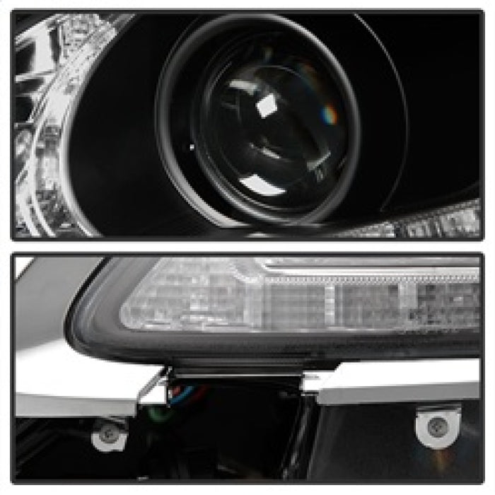 Phares Spyder Lexus GS 300/350/450 06-11 - Modèle HID uniquement - Noir PRO-YD-LG06-HID-DRL-BK