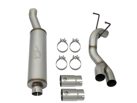 Échappement arrière de catalyseur aFe POWER Rebel Series 3,5 pouces 409 SS avec embouts polarisés 14-17 RAM 2500/3500 V8-6,4 L Hemi