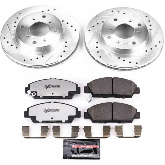 Power Stop 92-96 Honda Prelude Front Z26 Street Warrior Brake Kit