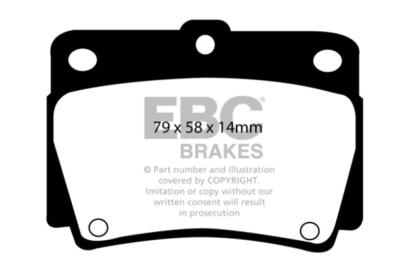 Plaquettes de frein arrière EBC 97-00 Mitsubishi Montero Sport 2.4 Ultimax2