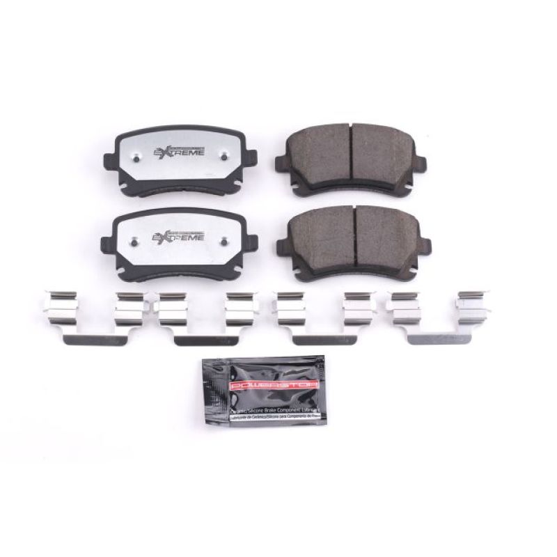 Power Stop 05-11 Audi A6 Quattro Rear Z26 Extreme Street Brake Pads w/Hardware