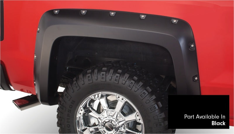 Bushwacker 16-18 Chevy Silverado 1500 Fleetside style Pocket Flares 4 pièces 69,3 po - Noir