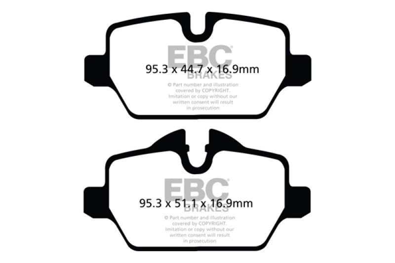 Plaquettes de frein arrière EBC 10+ Mini Countryman 1.6 Cooper Redstuff