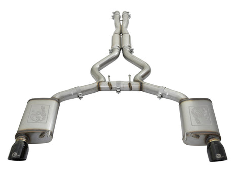 aFe 20-22 Audi RS6 Avant V8 4L (tt) MACH Force-Xp 3 pouces à 2,5 pouces 304 SS Cat-Back avec embout noir