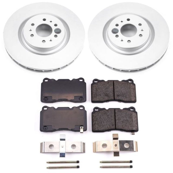 Kit de freins Power Stop 04-07 Cadillac CTS avant Z17 Evolution Geomet avec revêtement