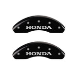 Couvre-étriers MGP 4 gravés avant et arrière Honda finition noire Silver Char 2017 Honda Civic
