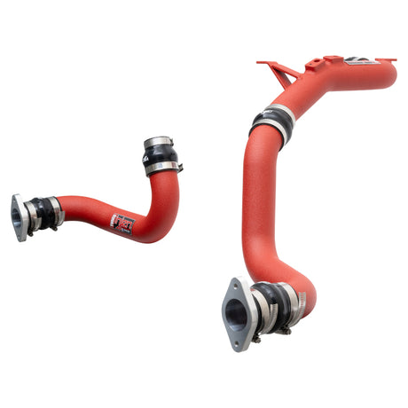 Kit de tuyaux de refroidisseur intermédiaire en aluminium Injen 22-23 pour Honda/Acura Civic/Si/Integra 1,5 L Turbo - Rouge froissé