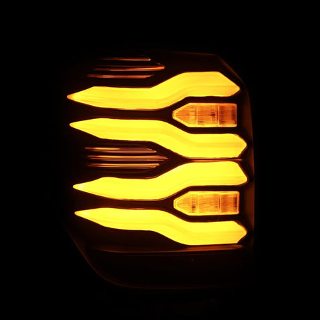 Feux arrière à LED AlphaRex 10-21 Toyota 4Runner LUXX noirs avec lumière active/signal séquentiel
