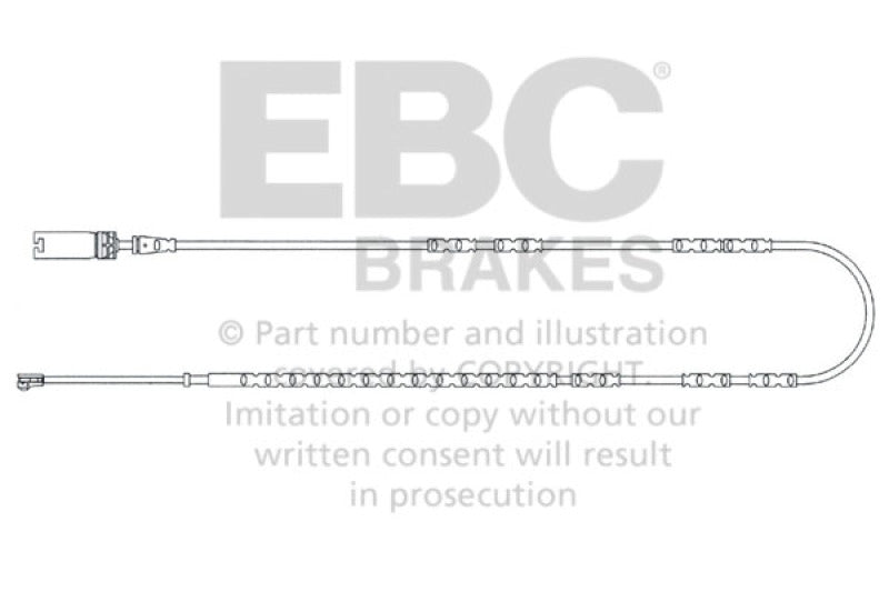 Câbles d'usure arrière EBC 2010-2013 BMW 128 3.0L