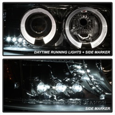 Phares de projecteur Spyder GMC Sierra 1500/2500/3500 99-06 LED Halo LED Chrome PRO-YD-CDE00-HL-C