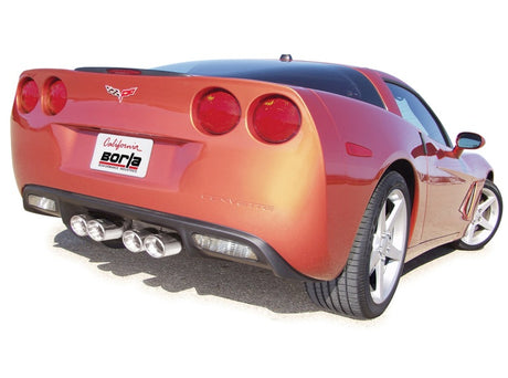 Borla 05-08 Chevrolet Corvette Coupé/Conv 6.0L/6.2L 8cyl 4 vitesses/6 vitesses RWD en S-Type II avec échappement Catback