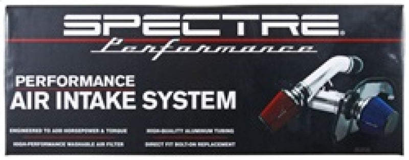 Kit d'admission d'air Spectre 10-12 Chevy Camaro V8-6.2LF/I - Anodisé transparent avec filtre rouge