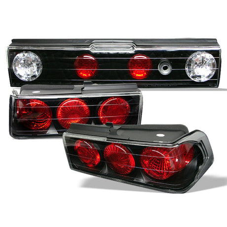 Feux arrière Spyder Honda CRX 88-91 de style européen, noir ALT-YD-HCRX88-BK